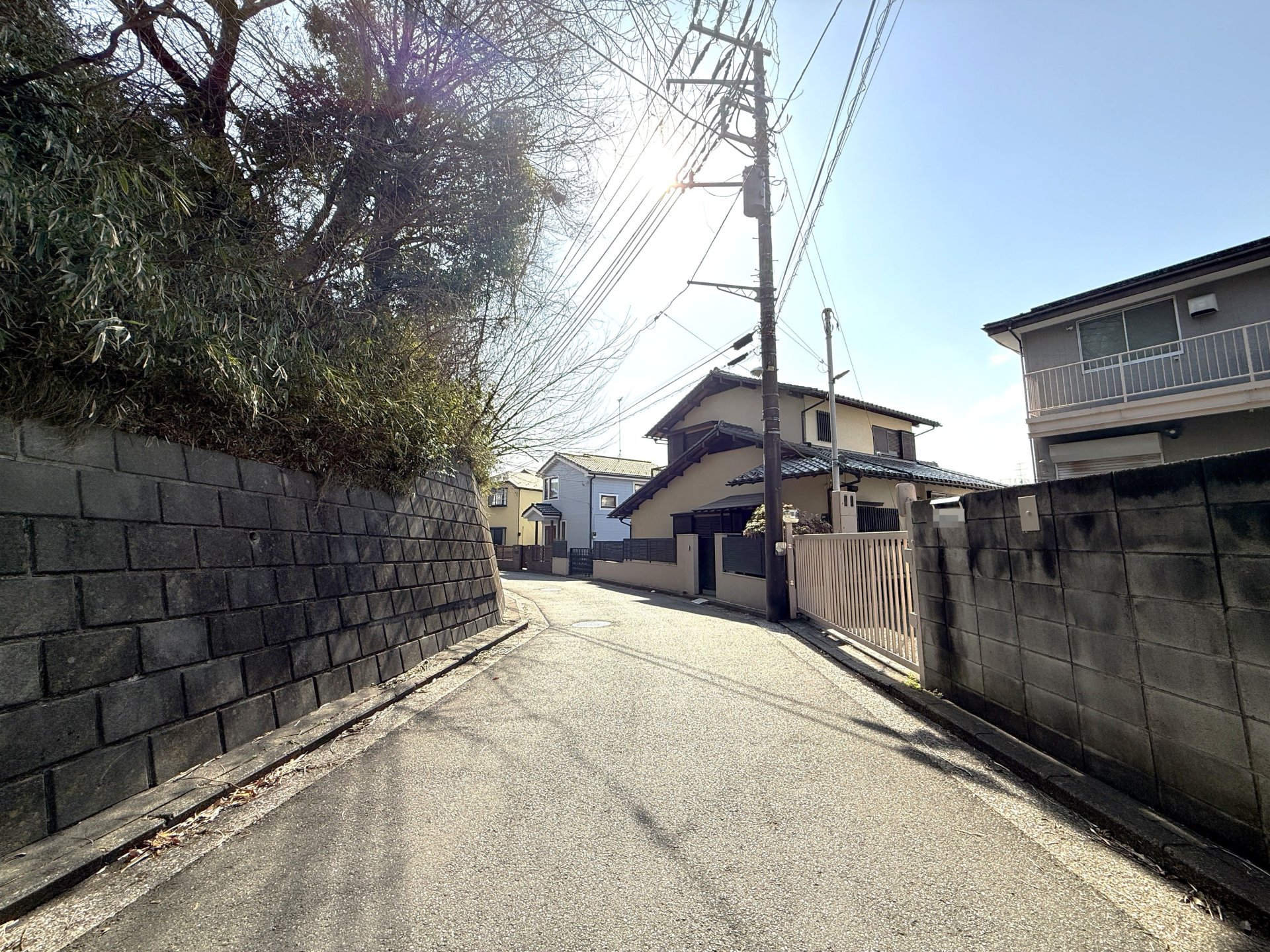 前面道路含む外観