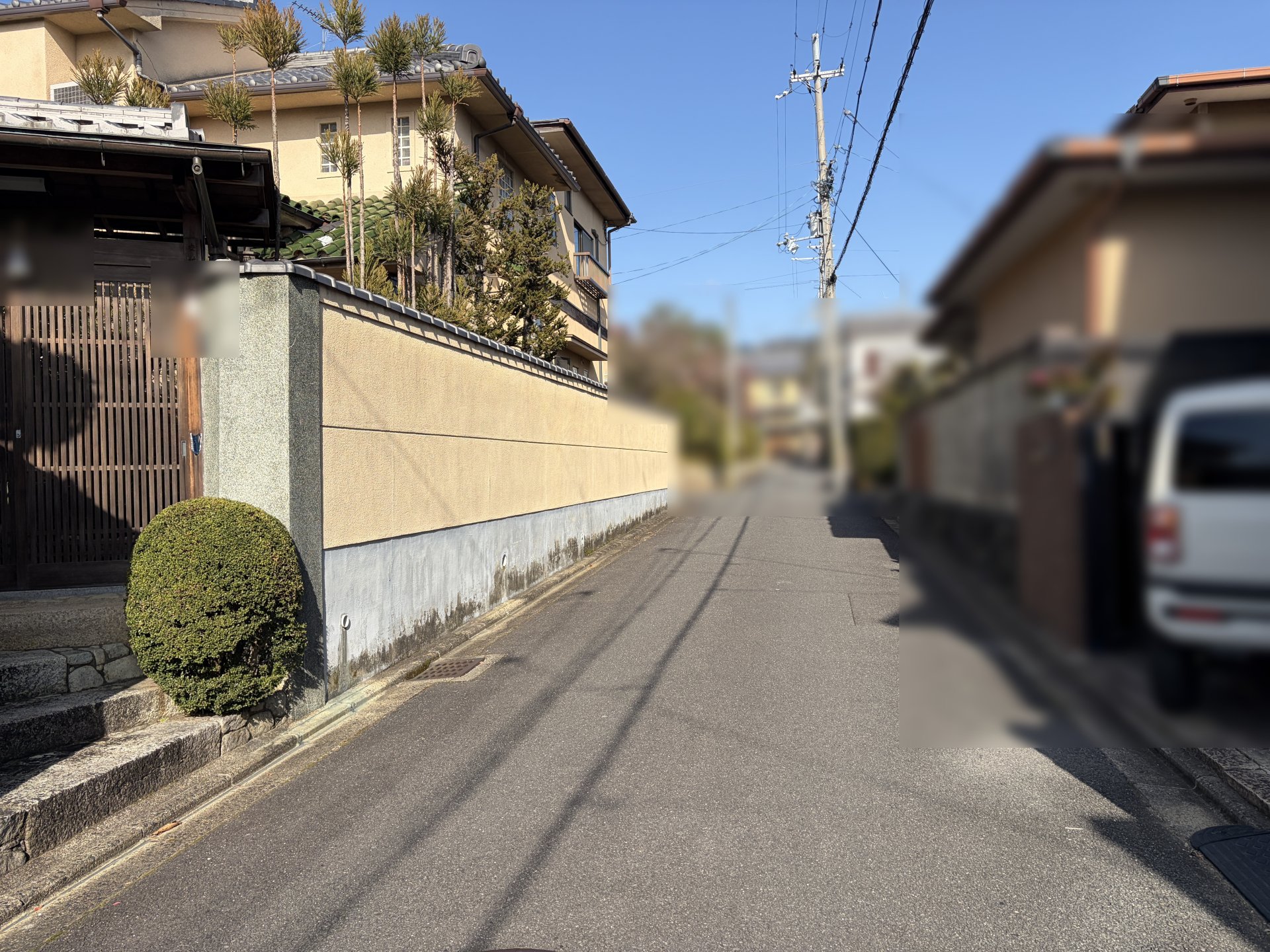 前面道路含む外観