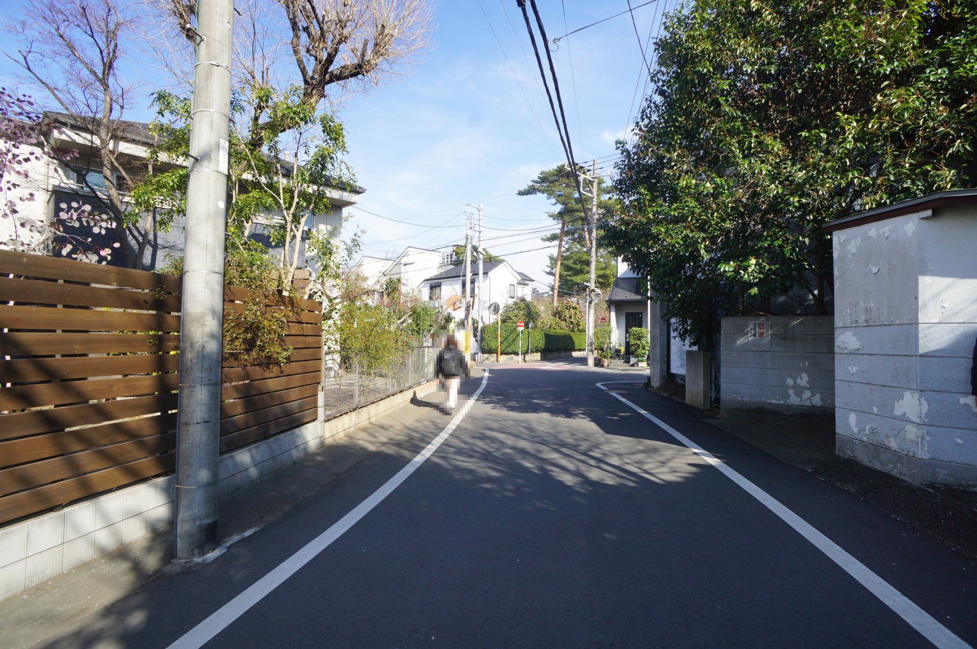 前面道路含む外観