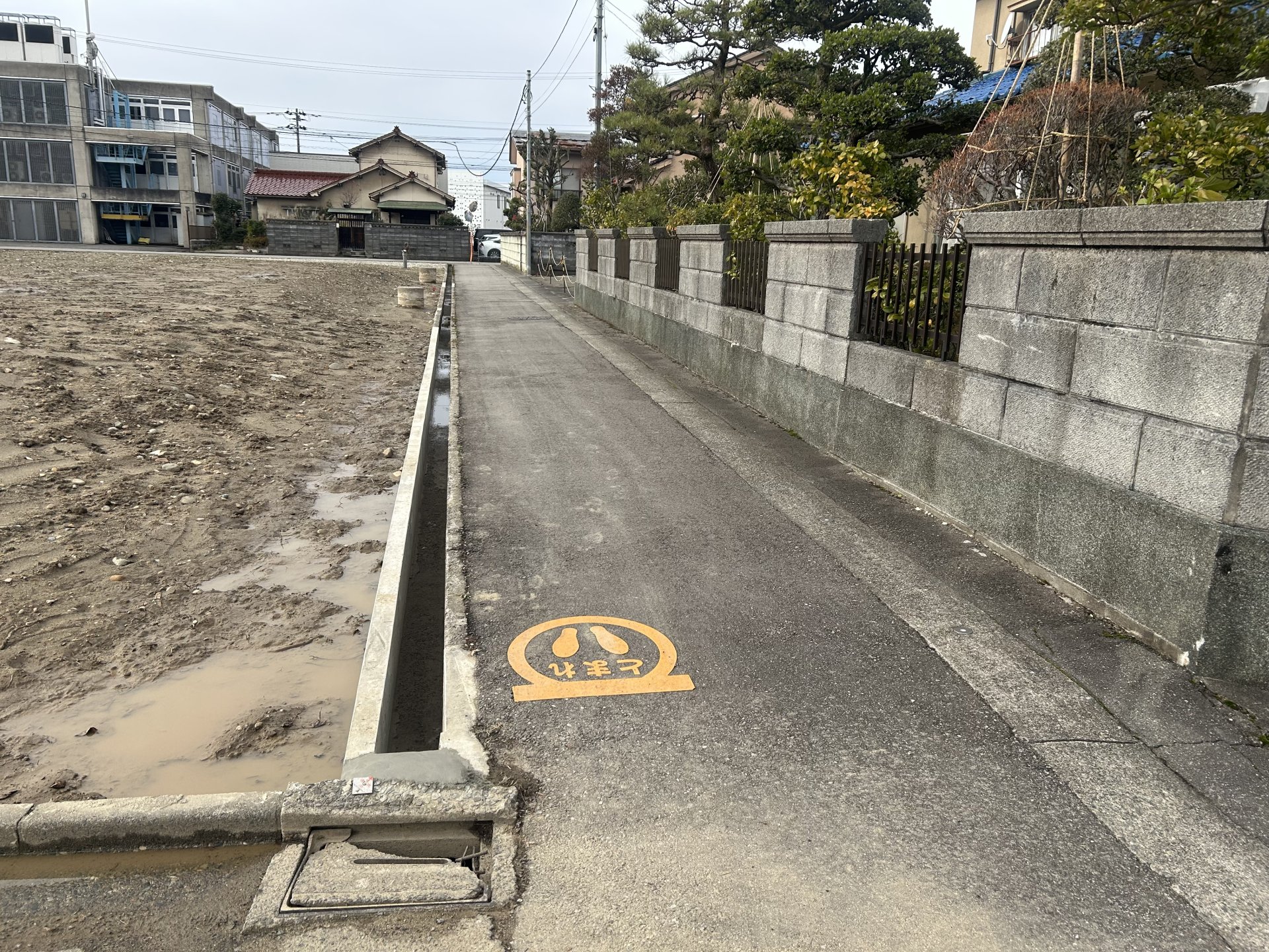 前面道路含む外観