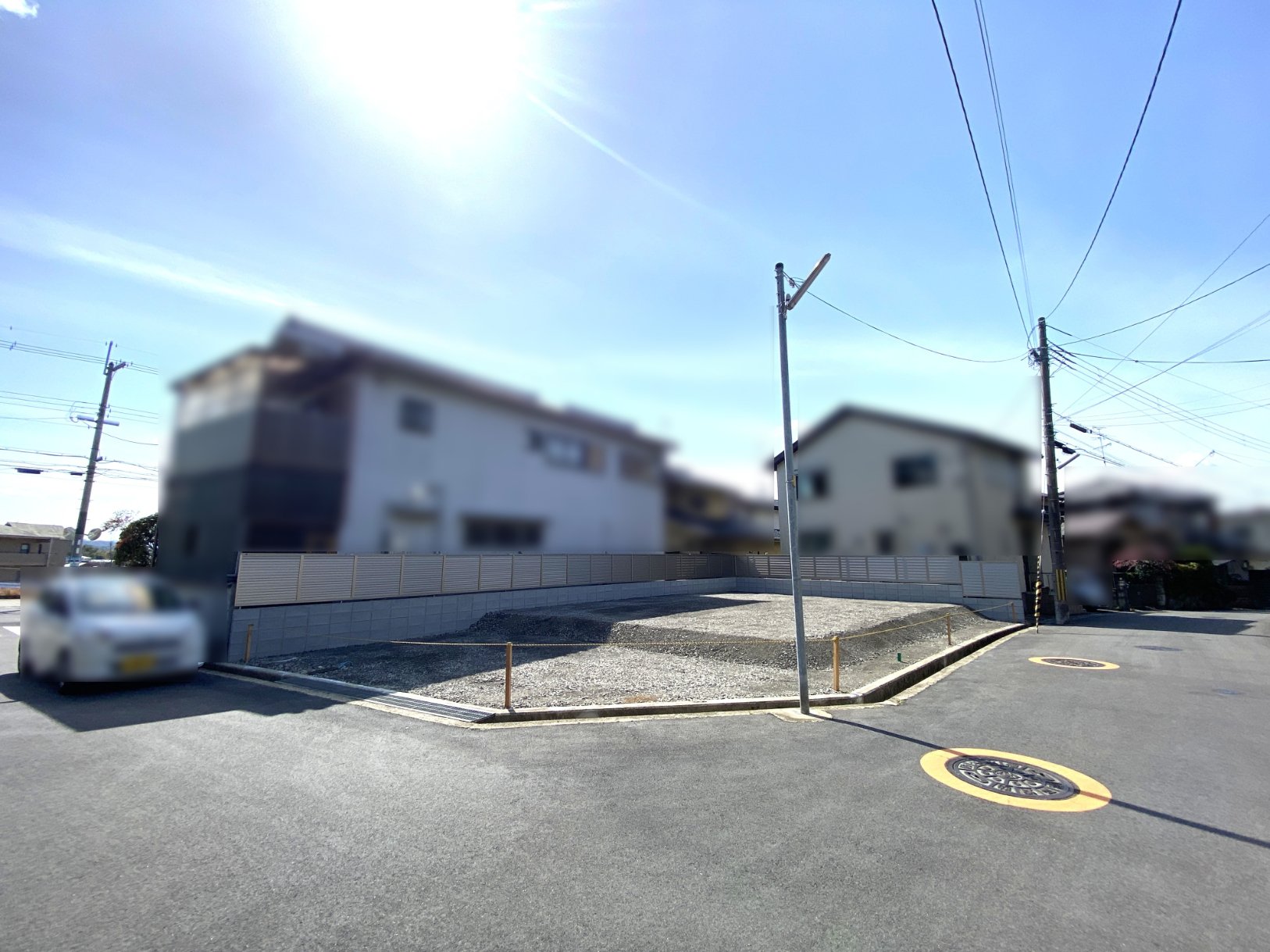 前面道路含む外観