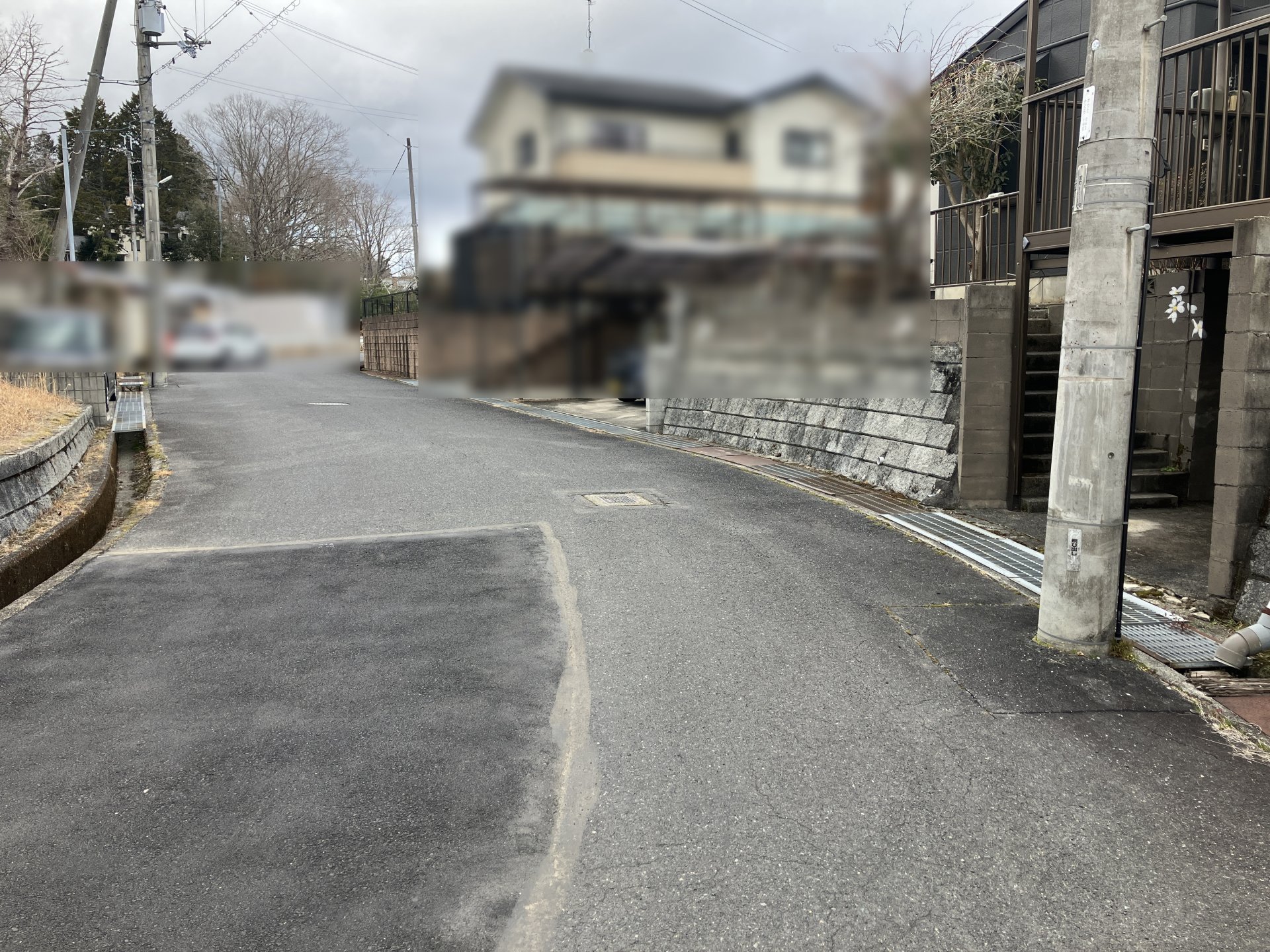 前面道路含む外観