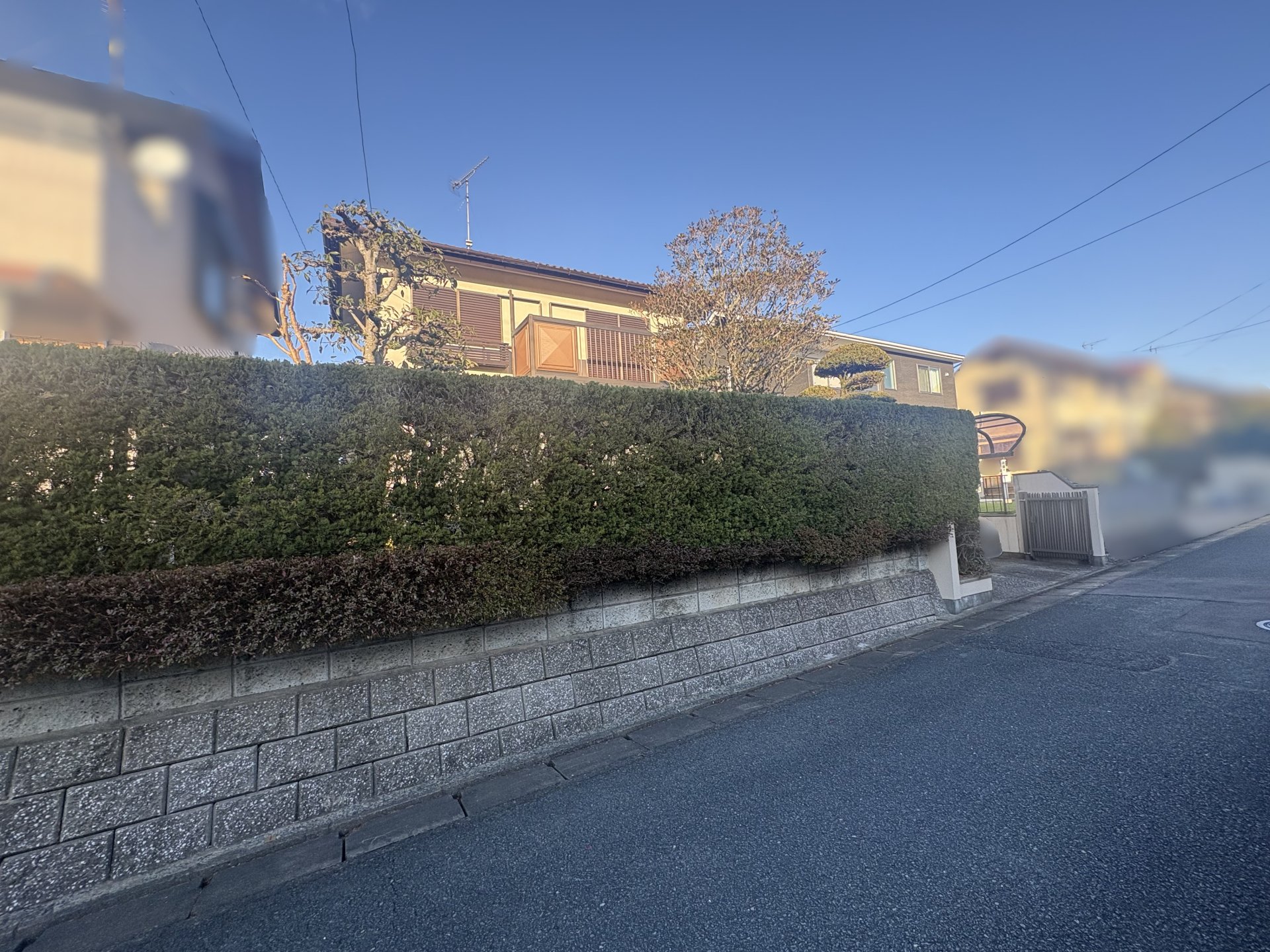 前面道路含む外観