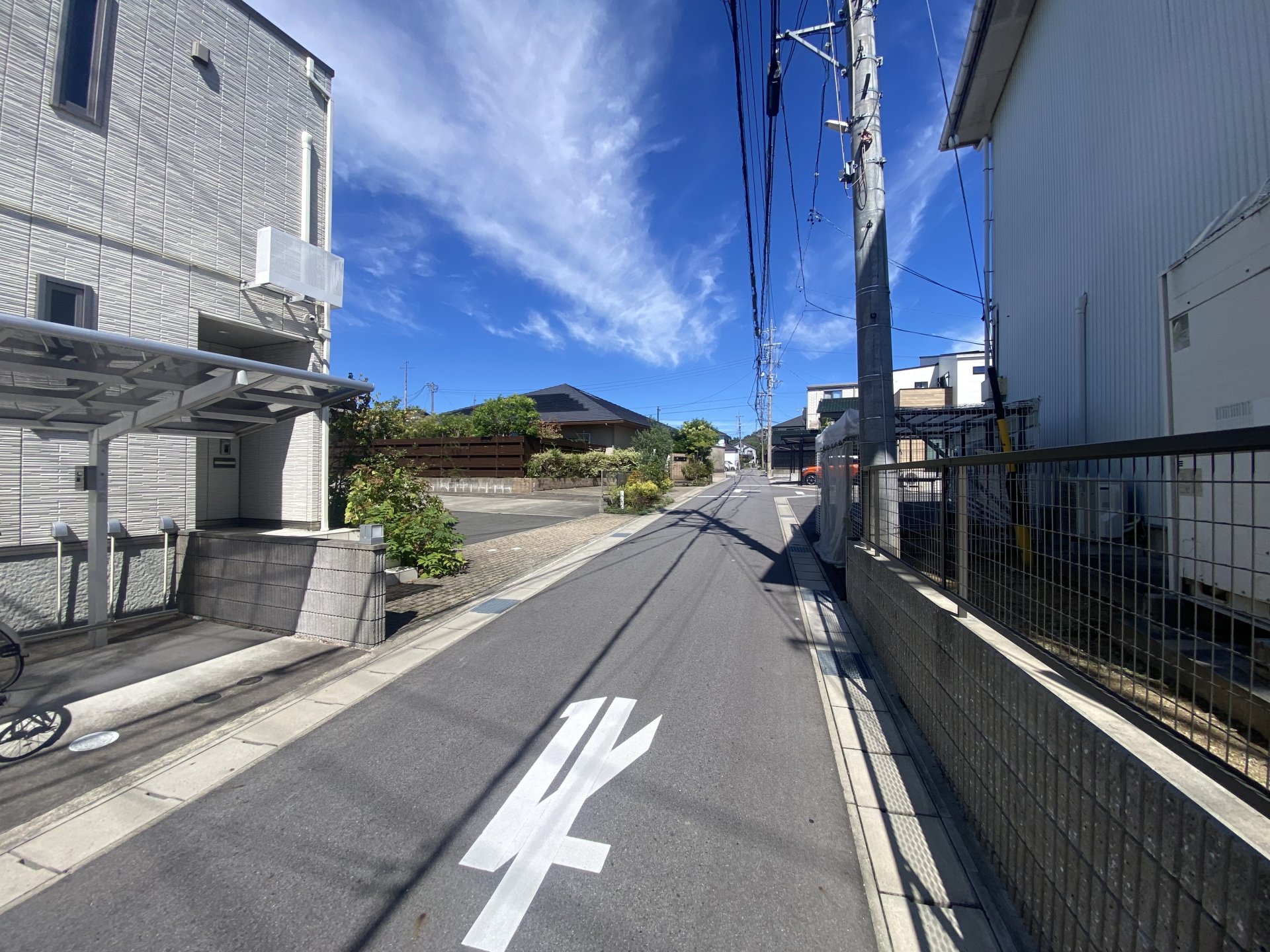 前面道路含む外観