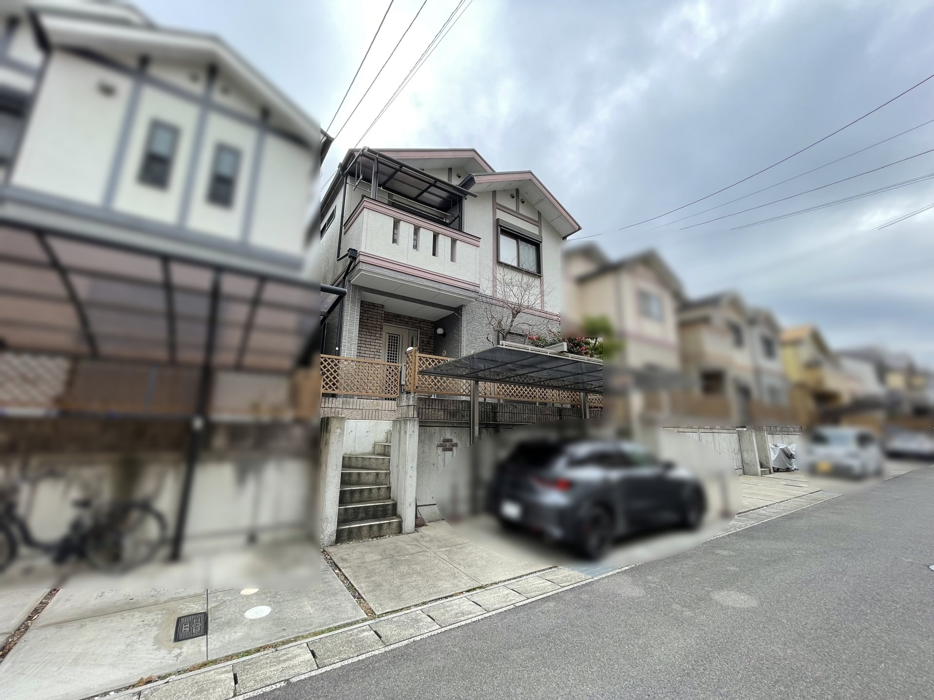 前面道路含む外観