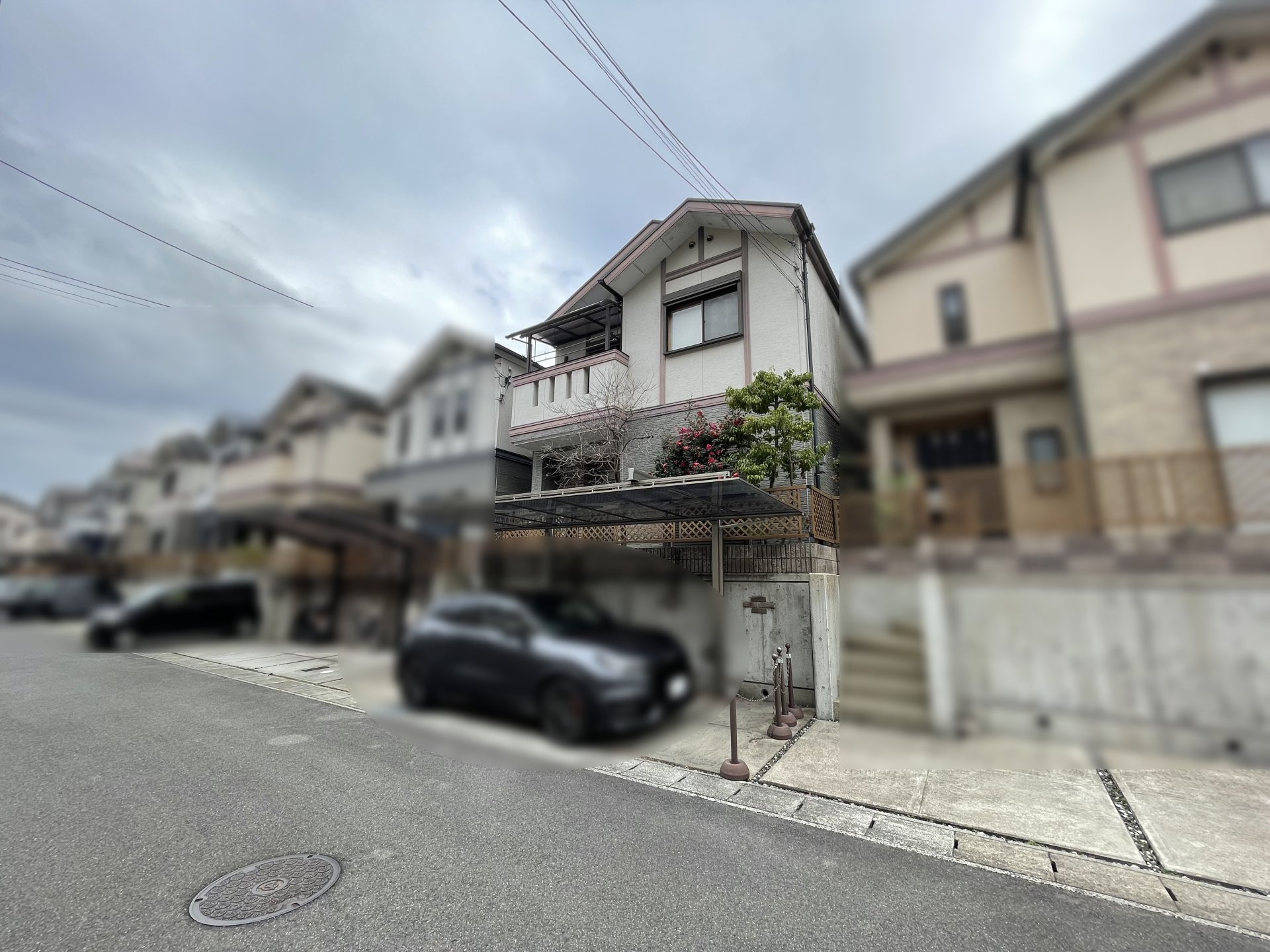 前面道路含む外観