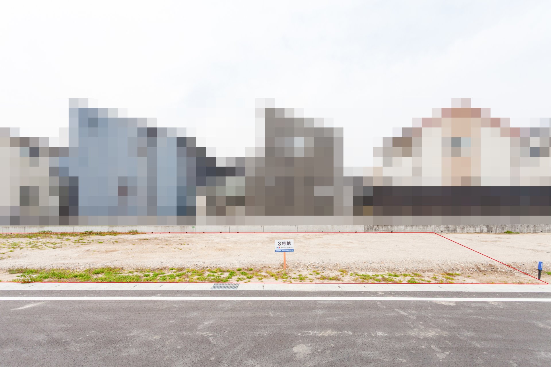 前面道路含む外観