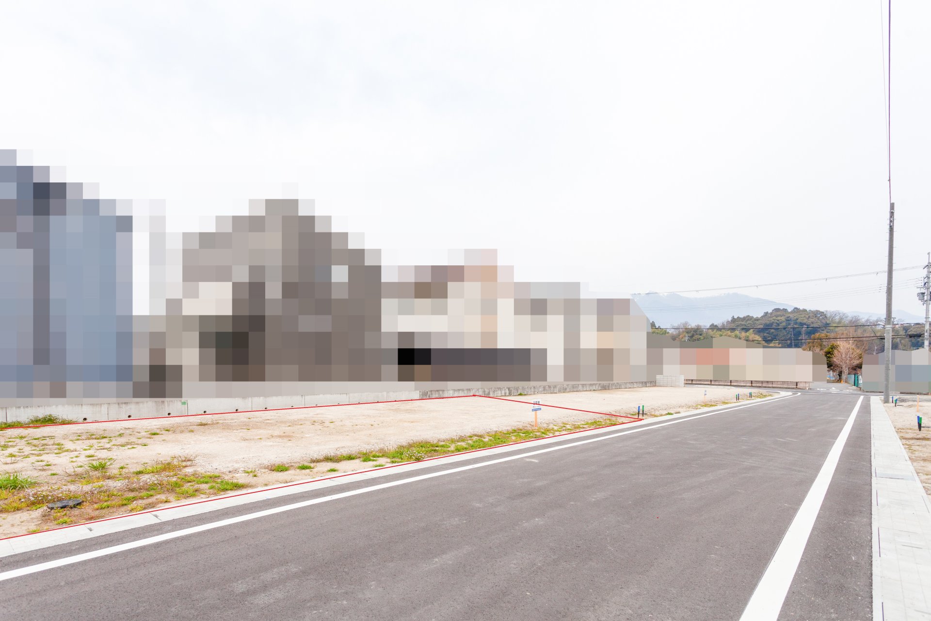 前面道路含む外観